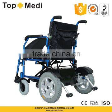 TOPMEDI TM-EW-021 New Product Aluminum Hot Sale Electric Power Wheelchair for Disabled