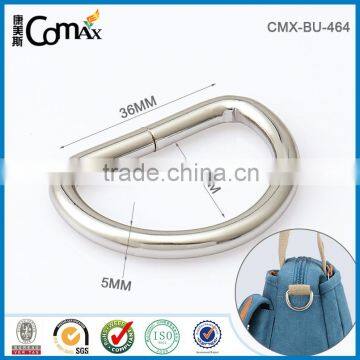 Metal Nickel Plated Welded Steel D Ring For Bag Straps