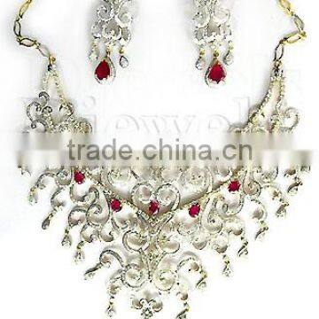 Bridal Necklace Sets, Diamond Necklace Sets, Diamond Jewelry