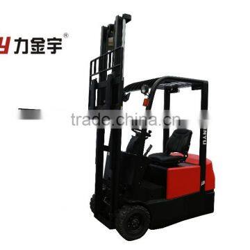 1500kgs electric forklift/warehouse good power forklift price/high lift pallet truck/yujie/logistics machines