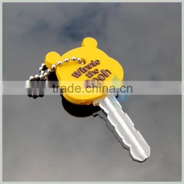 high end cartoon bear keychain pvc