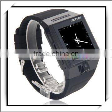 1.54" S5 Android 4.0.4 MTK6515 Dual-core 1.0GHz 4GB ROM Bluetooth Fashion Smart Watch Mobile Phone Smart Phone Black