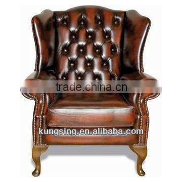 Hot selling leather chesterfield sofa