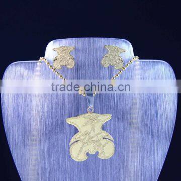 2016 Hot Sale Bear Stainless Steel Fashion Jewelry Set