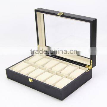 Fashionable Watch Box,Luxury Box Case Wholesale, 12 Grid Display Packaging Wooden Watch Boxes photo-2