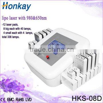 650nm diode laser lipolaser for fat reduce slimming machine