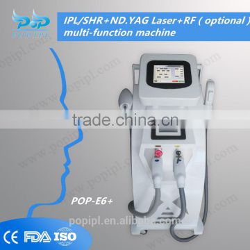 2000w 2 or 3 in 1 laser machine Muti-functional beauty Hair Removal+wrinkles+Tattoo Removal rf machine opt