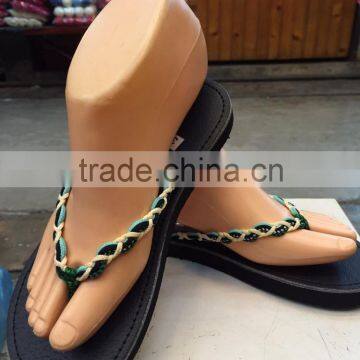 THAILAND HILL TRIBE BRAIDED SLIPPERS