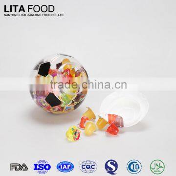 Football Jar Candy Jelly,lychee Coconut Jelly,kosher Mini Jelly in Baby Doll photo-2