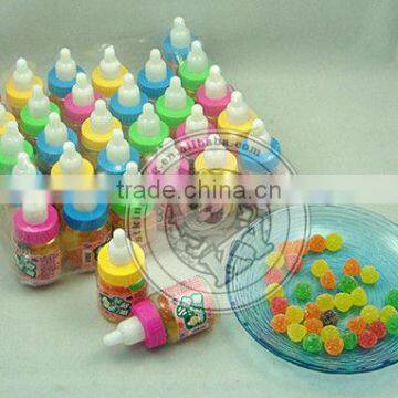 Mini Fruit Sugar Coated Gummy Jelly Candy In Nipple Bottle