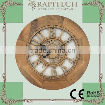 New Product Decorative Natural Wooden Wall Clock