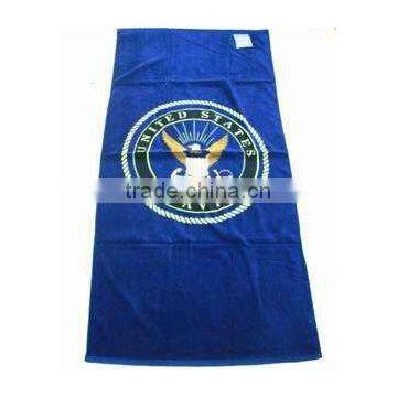 100% cotton velour double sides printed beach towels