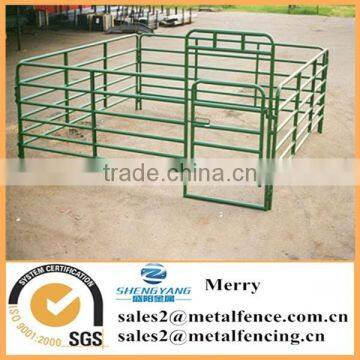 Cheap Metal Tubular Holding Yards Paddock Fence Rails Used Fence Panel for Livestock photo-3