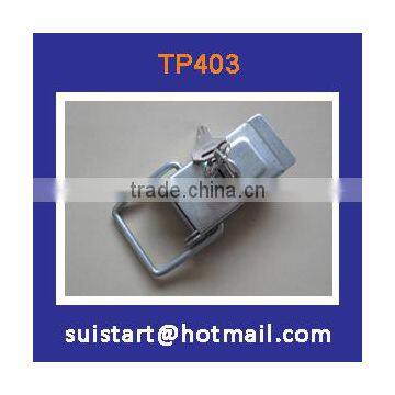 Toggle fastener with lock and key system zinc finish
