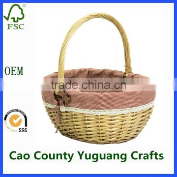 carry willow wicker traditional woven shopping baskets