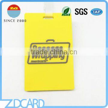 Standard Size Travel Soft Pvc Luggage Tag Hangtag