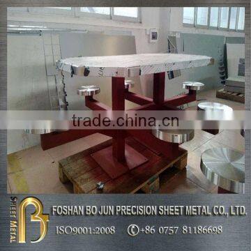 High quality custom durable construction stainless steel table for six made in china