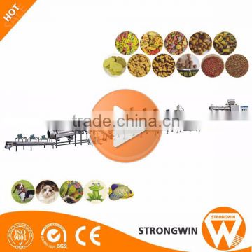 China Strongwin full production line pet dog food making machine to found pets food factory