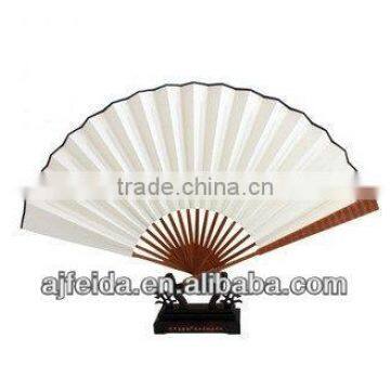 white bamboo wedding fan.