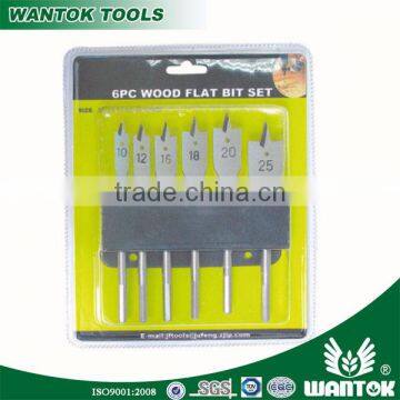 WT0303009 6pcs wood flat bit set