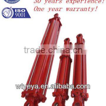 compact tie rod hydraulic cylinder for agricultural equipment