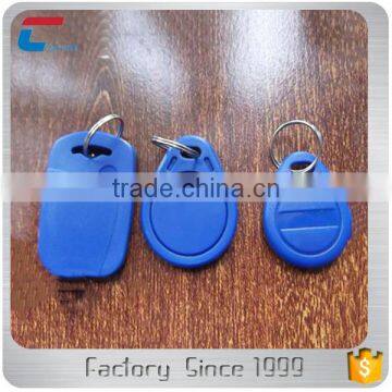 China Manufacturer Custom Design Contactless Writable RFID ABS Keychain Key Fob With Rings photo-2
