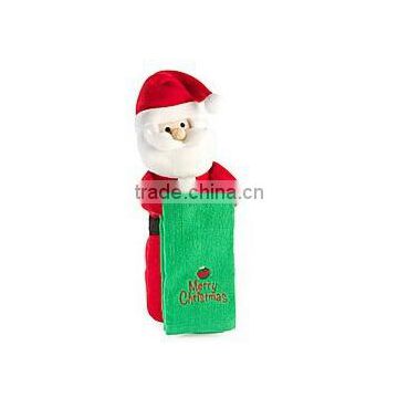 Christmas plush doll towel holder