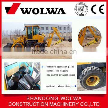 4wd Drive Type Backhoe Loader With Front Loader and Back Digger photo-3