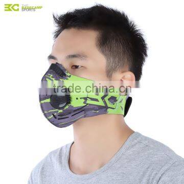 BaseCamp Unisex Anti-dust Anti-pollution Air Filter Breathable Face Mask for Cycling Riding Hiking Travel Kit