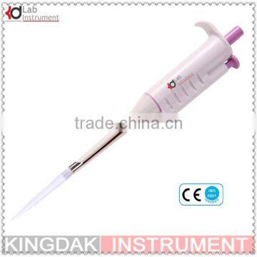 5-25ul Single Channel Coloured Adjustable Pipette-Five Fixed Volume