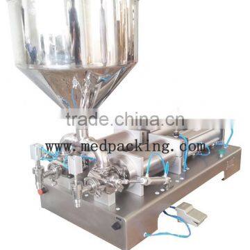 50-500ml Double Heads Cream Shampoo Cosmetic Penumatic Filling Machine photo-4