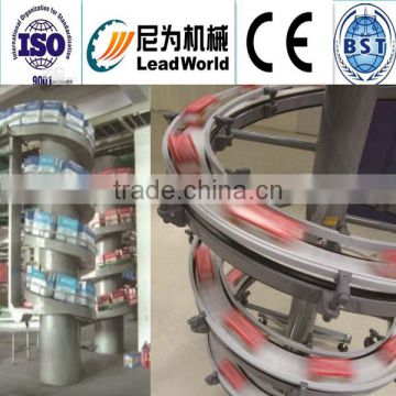 width adjustable international food grade curve conveyor