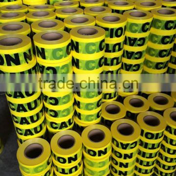 customized yellow printing caution tape PE warning tape