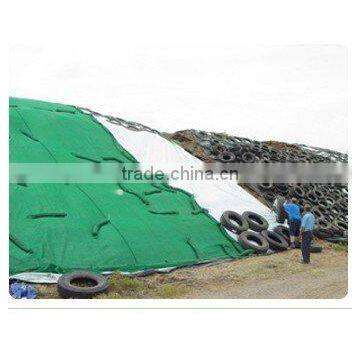 black/silver or green/white silo cover for agriculture