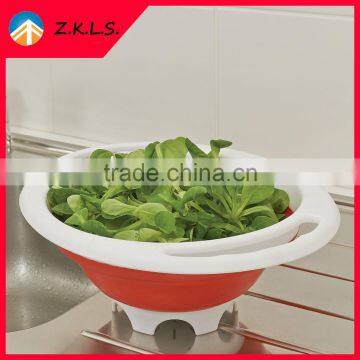 Collapsible Vegetable Fruit Silicone Colander