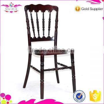 Great Price Qingdao Sinofur wood napoleon chair/rental chair