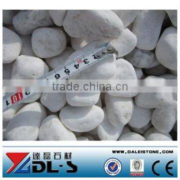 White Round Marble Pebbles Stone For Paving