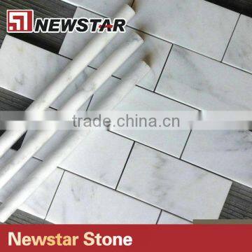 Newstar White Carrara Backsplash Marble Subway Tile Bthroom Mosaic photo-3
