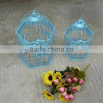 Butterfly Antique Blue Decorative Wholesale Bird Cages photo-5