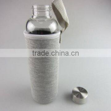 Wholesale Glass Sport Watter Bottle With Knitted Jacket in Stock photo-4