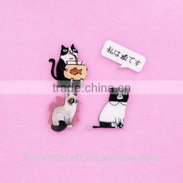 Acrylic fridge magnet lovely cat magnet