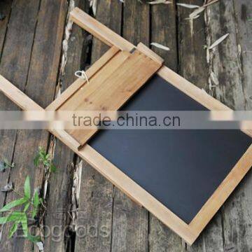 Natural Colore Handmade Display Standing Wooden Black Board photo-3