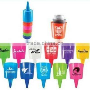 Hot sale OEM factory high quanlity plastic beach cup holder