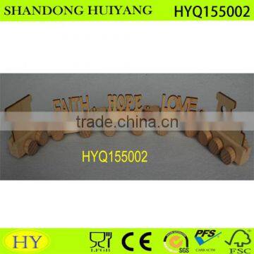 2016 new wooden train letter, wooden study letter