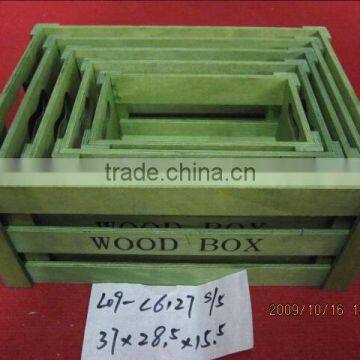Wholesale Customized Colorful Antique Wooden Crate photo-3