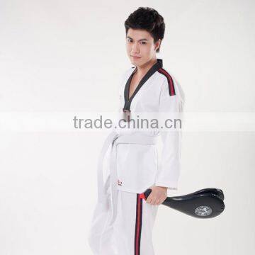 55% Cotton 45% Polyester Wear Resistant Professional Competition Wholesale Taekwondo Uniform photo-2