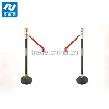 Ball top velvet rope stand