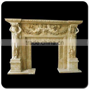 Indoor Used Grecian Style Fireplaces for Marble Stone photo-2