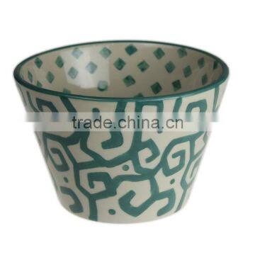 6" Customized Chinese Hand-printed Ceramic Soup Bowls photo-3
