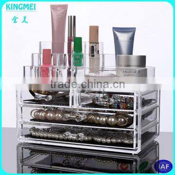Hot Sale Clear Plastic Plexiglass Makeup Organizer & Large Makeup Organizer Storage Box & Cosmetic Makeup Organizer photo-4